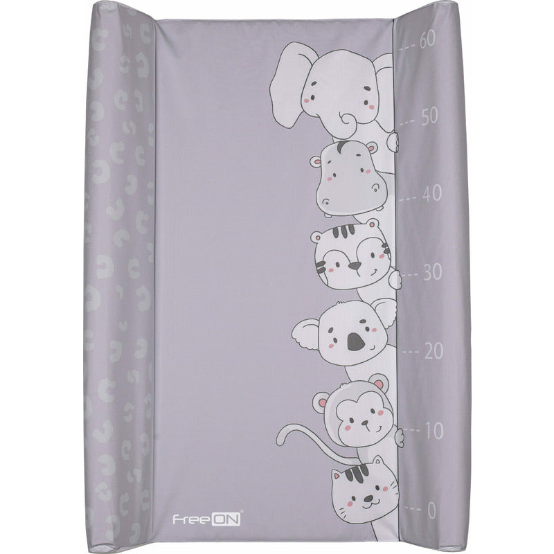 Saltea de infasat, FreeON, cu taliometru, Soft, 70 x 50 cm, Animals