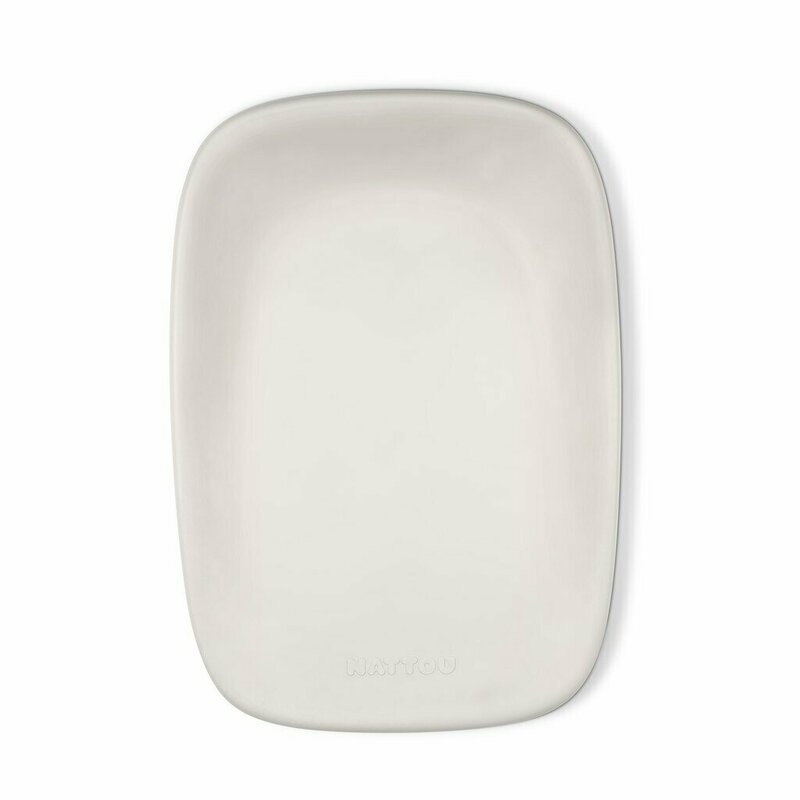 Saltea de infasat, Nattou, Softy, Moale, Utilizabil si fara husa, Design ergonomic, Spuma PU, 70x50x10 cm, Fara BPA, 0 luni+, Neutru