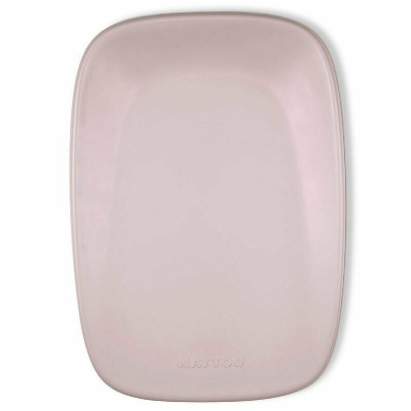 Saltea de infasat, Nattou, Softy, Moale, Utilizabil si fara husa, Design ergonomic, Spuma PU, 70x50x10 cm, Fara BPA, 0 luni+, Roz
