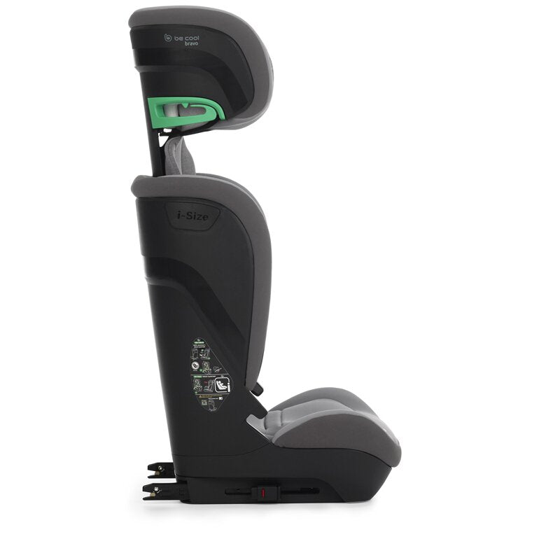 Scaun auto, Be Cool, Bravo, I-Size, 100-150 cm, 4-12 ani, Cu isofix, Cu inclinare anatomica, Conform cu standardul european de securitate ECE R129, Be Grass