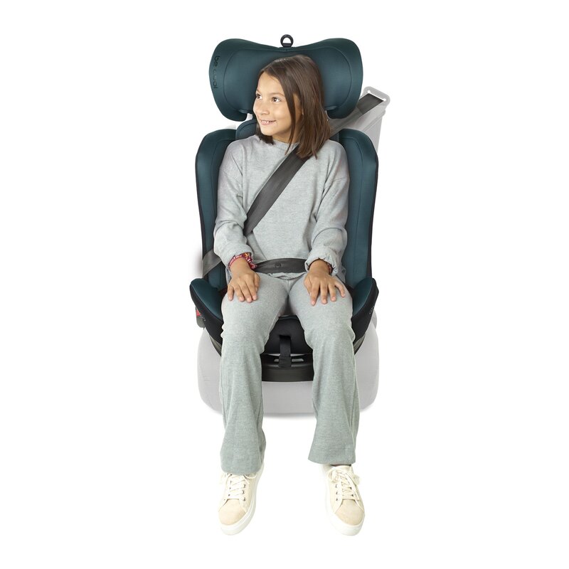 Scaun auto, Be Cool, Easy I-Size, Rotire 360 grade, 40 - 150 cm, 0 - 36 kg, Cu Isofix si Centura Top Tether, Conform cu standardul european de securitate ECE R129, Be Grass