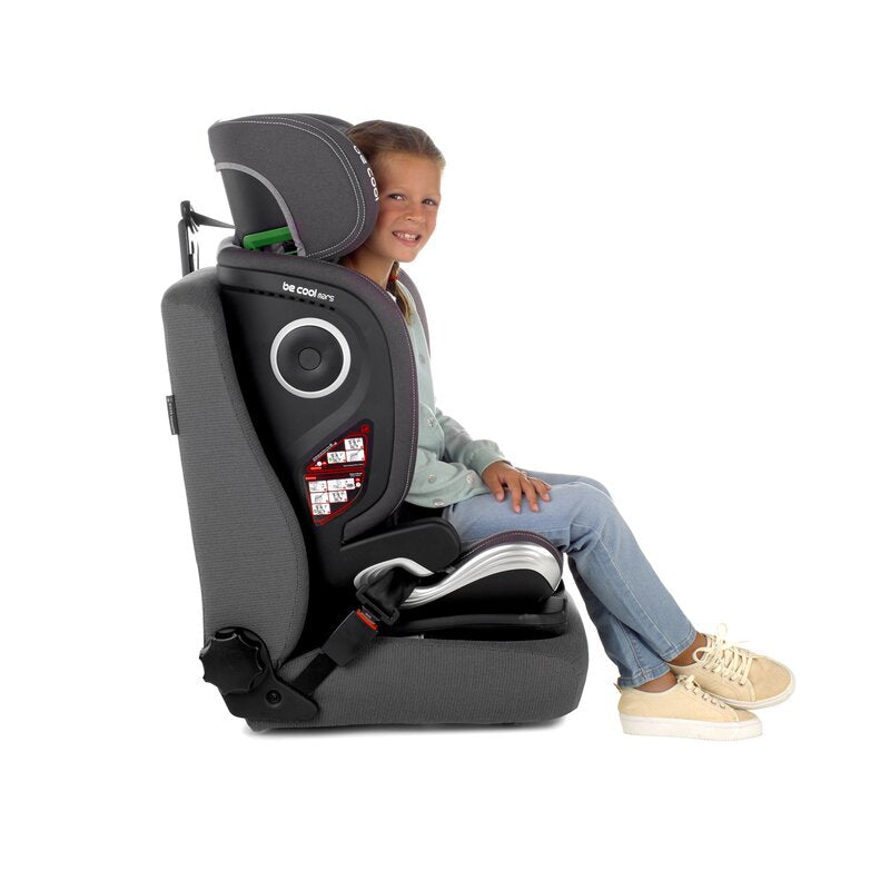 Scaun auto, Be Cool, Mars, I-Size, 100-150 cm, 4-12 ani, Cu isofix, Protectie superioara in caz de impact lateral - SPS, Cu tetiera reglabila, Conform cu standardul european de securitate ECE R129, Be Night