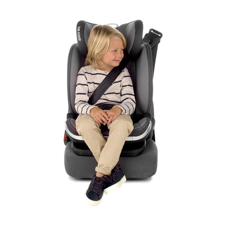 Scaun auto, Be Cool, Mars, I-Size, 100-150 cm, 4-12 ani, Cu isofix, Protectie superioara in caz de impact lateral - SPS, Cu tetiera reglabila, Conform cu standardul european de securitate ECE R129, Be Night