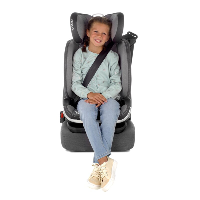Scaun auto, Be Cool, Mars, I-Size, 100-150 cm, 4-12 ani, Cu isofix, Protectie superioara in caz de impact lateral - SPS, Cu tetiera reglabila, Conform cu standardul european de securitate ECE R129, Be Night
