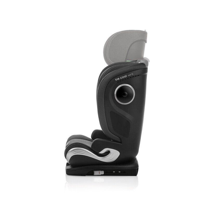 Scaun auto, Be Cool, Mars, I-Size, 100-150 cm, 4-12 ani, Cu isofix, Protectie superioara in caz de impact lateral - SPS, Cu tetiera reglabila, Conform cu standardul european de securitate ECE R129, Be Night