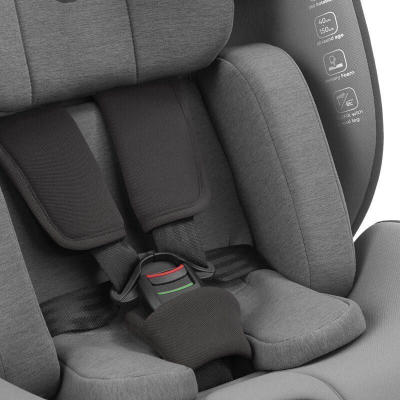 Scaun auto, Be Cool, Nitro, I-Size, Rotire 360 grade, 40-150 cm, 0-36 kg, Cu Isofix, ECE R129, Be Grass