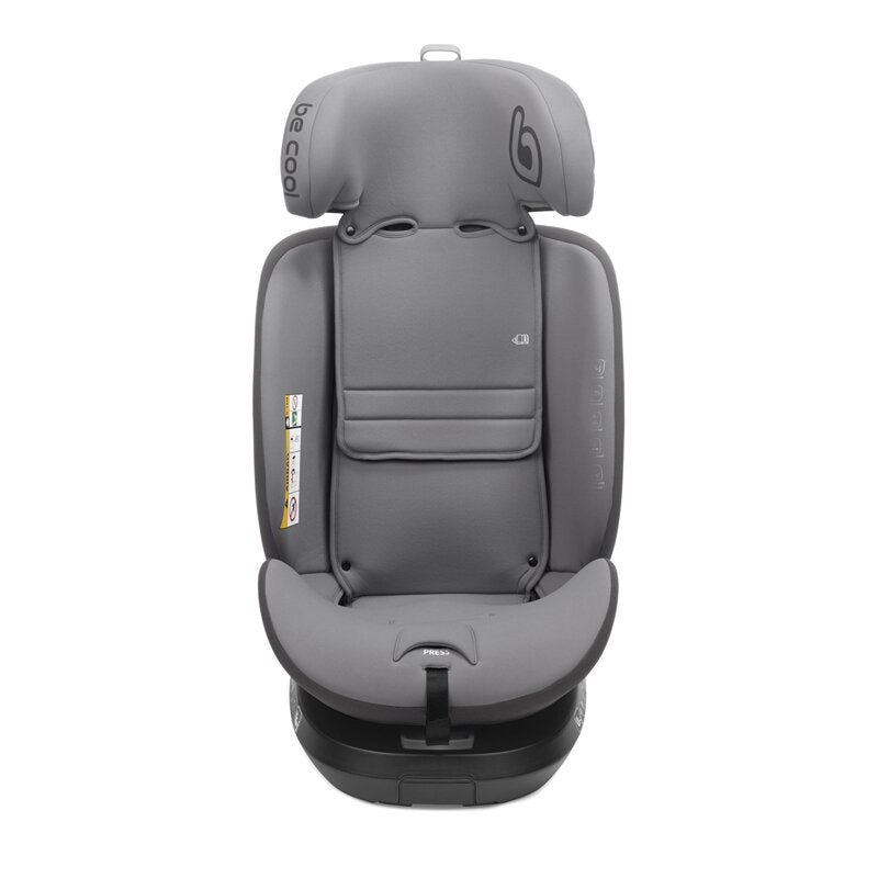 Scaun auto, Be Cool, Nitro, I-Size, Rotire 360 grade, 40-150 cm, 0-36 kg, Cu Isofix, ECE R129, Be Smoke