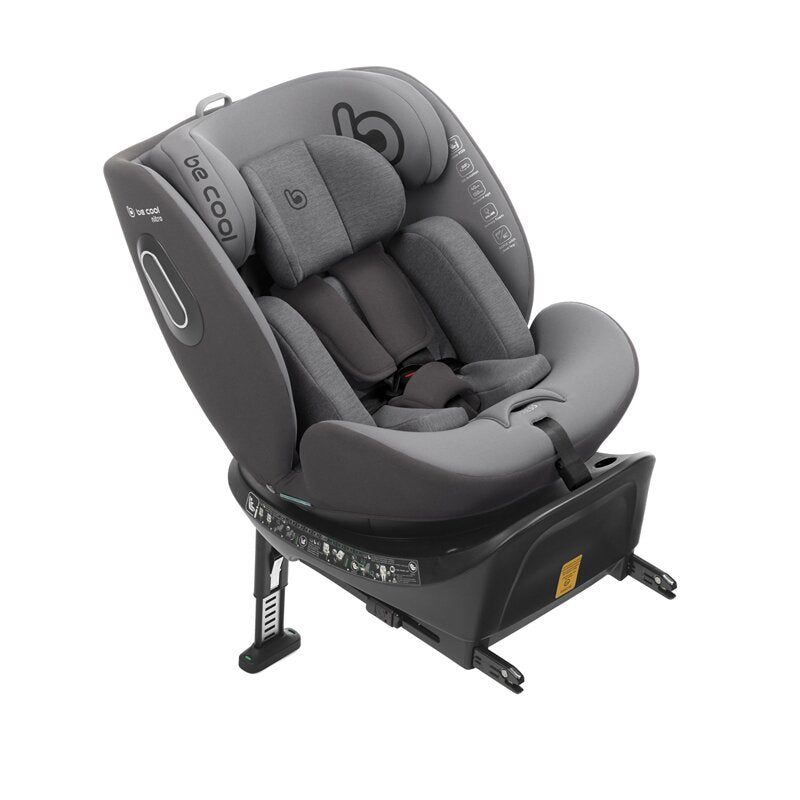Scaun auto, Be Cool, Nitro, I-Size, Rotire 360 grade, 40-150 cm, 0-36 kg, Cu Isofix, ECE R129, Be Smoke