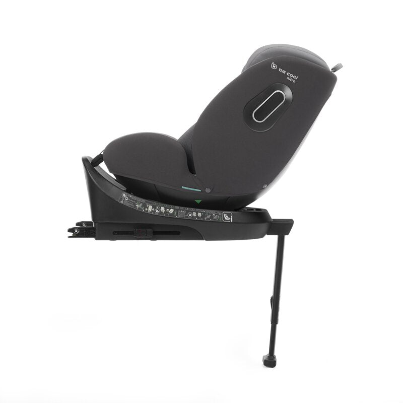 Scaun auto, Be Cool, Nitro, I-Size, Rotire 360 grade, 40-150 cm, 0-36 kg, Cu Isofix, ECE R129, Be Smoke