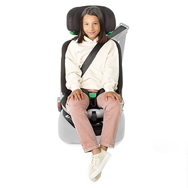 Scaun auto, Be Cool, Wagon I-Size, Rotire 360 grade, 40 - 150 cm, 0 - 36 kg, Cu Isofix si picior stabilizator, Cu protectie laterala de siguranta Conform cu standardul european de securitate ECE R129, Carbon