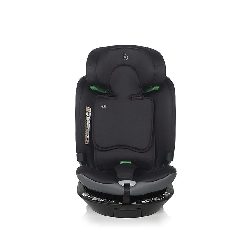 Scaun auto, Be Cool, Wagon I-Size, Rotire 360 grade, 40 - 150 cm, 0 - 36 kg, Cu Isofix si picior stabilizator, Cu protectie laterala de siguranta Conform cu standardul european de securitate ECE R129, Carbon