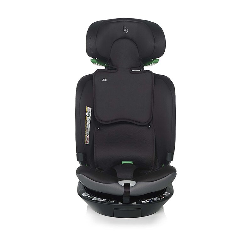 Scaun auto, Be Cool, Wagon I-Size, Rotire 360 grade, 40 - 150 cm, 0 - 36 kg, Cu Isofix si picior stabilizator, Cu protectie laterala de siguranta Conform cu standardul european de securitate ECE R129, Carbon