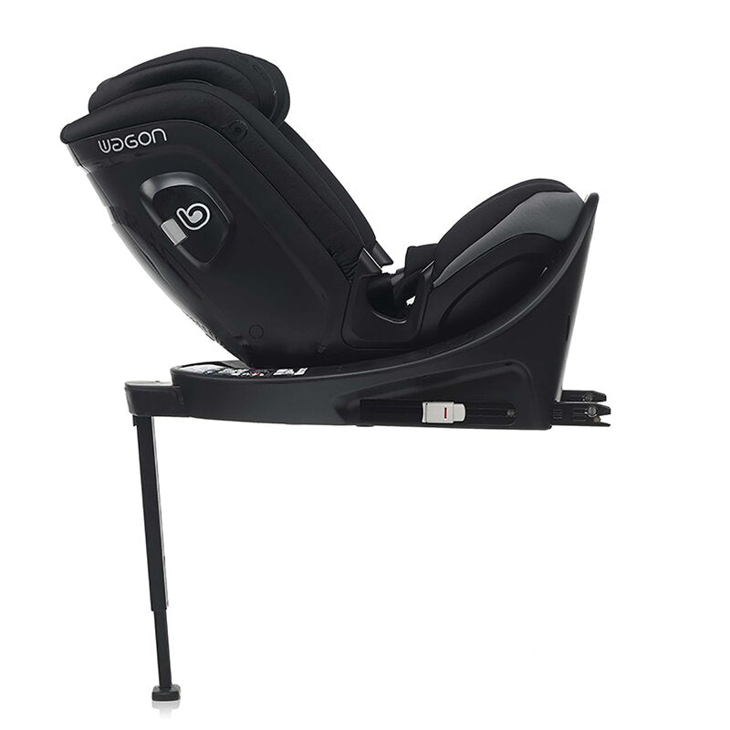 Scaun auto, Be Cool, Wagon I-Size, Rotire 360 grade, 40 - 150 cm, 0 - 36 kg, Cu Isofix si picior stabilizator, Cu protectie laterala de siguranta, Conform cu standardul european de securitate ECE R129, Petrol