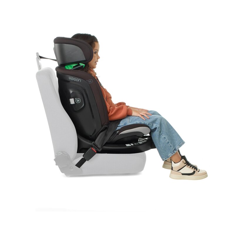 Scaun auto, Be Cool, Wagon I-Size, Rotire 360 grade, 40 - 150 cm, 0 - 36 kg, Cu Isofix si picior stabilizator, Cu protectie laterala de siguranta, Conform cu standardul european de securitate ECE R129, Be Antracita