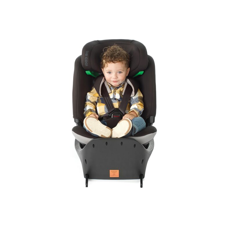Scaun auto, Be Cool, Wagon I-Size, Rotire 360 grade, 40 - 150 cm, 0 - 36 kg, Cu Isofix si picior stabilizator, Cu protectie laterala de siguranta, Conform cu standardul european de securitate ECE R129, Be Antracita