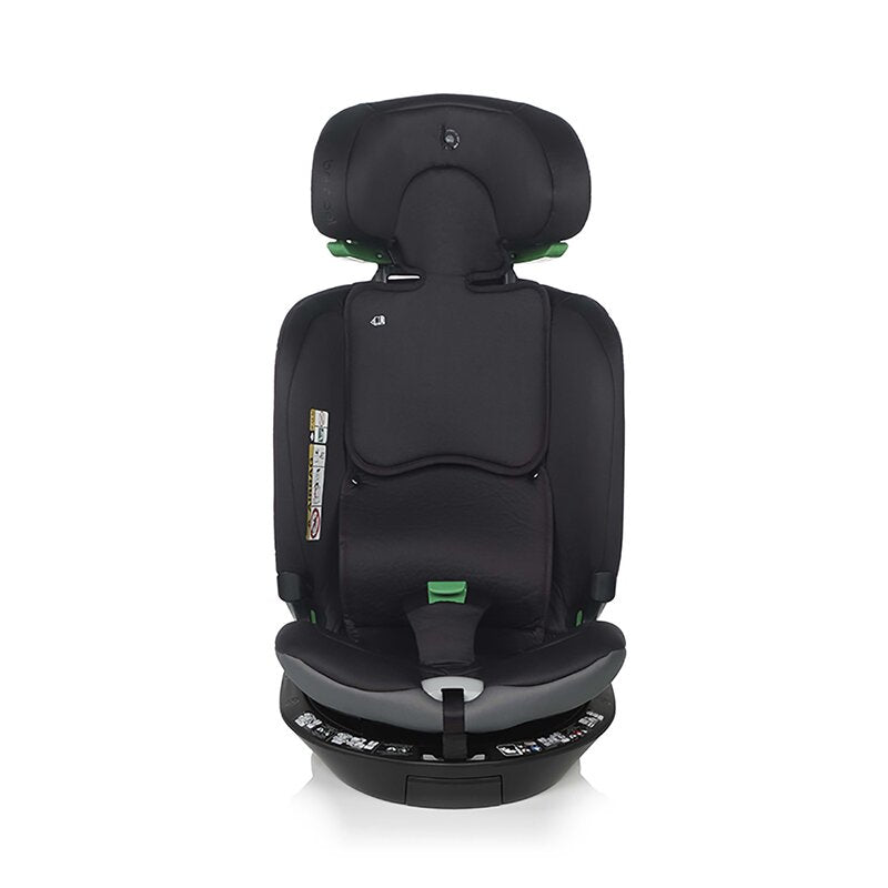 Scaun auto, Be Cool, Wagon I-Size, Rotire 360 grade, 40 - 150 cm, 0 - 36 kg, Cu Isofix si picior stabilizator, Cu protectie laterala de siguranta Conform cu standardul european de securitate ECE R129, Carbon