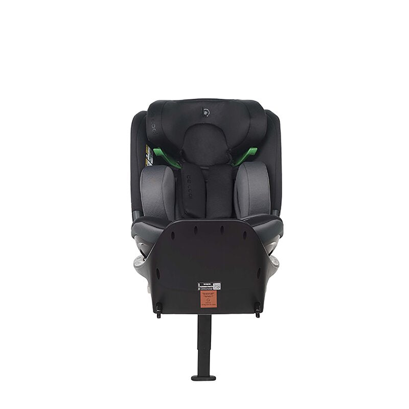 Scaun auto, Be Cool, Wagon I-Size, Rotire 360 grade, 40 - 150 cm, 0 - 36 kg, Cu Isofix si picior stabilizator, Cu protectie laterala de siguranta Conform cu standardul european de securitate ECE R129, Carbon