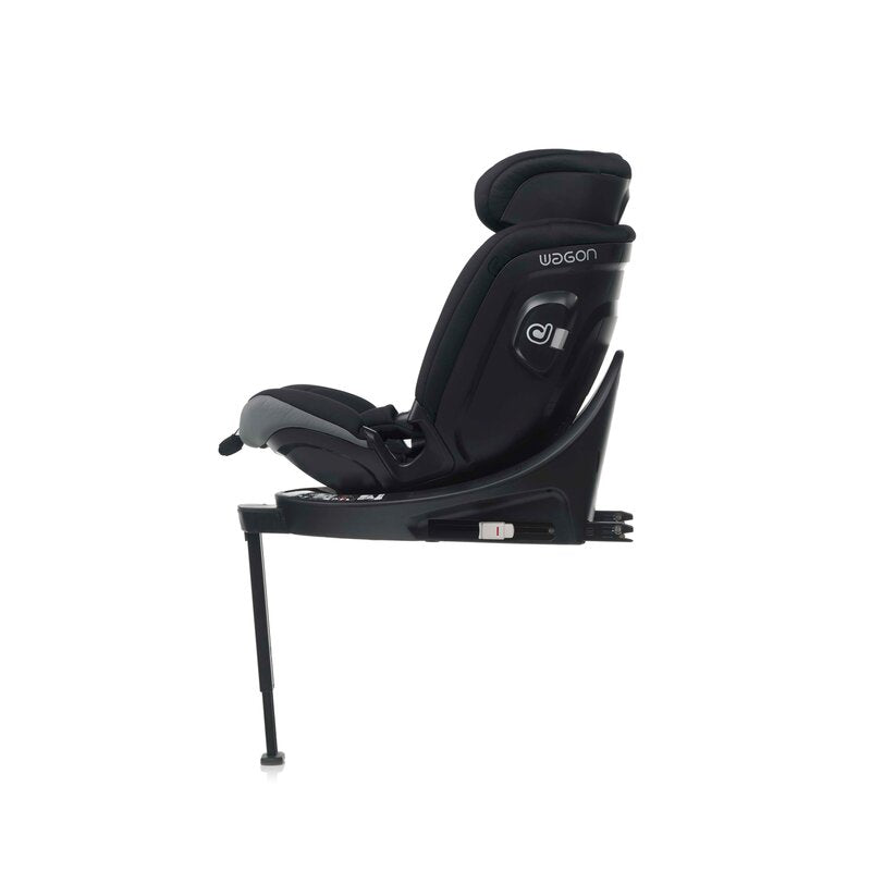Scaun auto, Be Cool, Wagon I-Size, Rotire 360 grade, 40 - 150 cm, 0 - 36 kg, Cu Isofix si picior stabilizator, Cu protectie laterala de siguranta, Conform cu standardul european de securitate ECE R129, Be Antracita