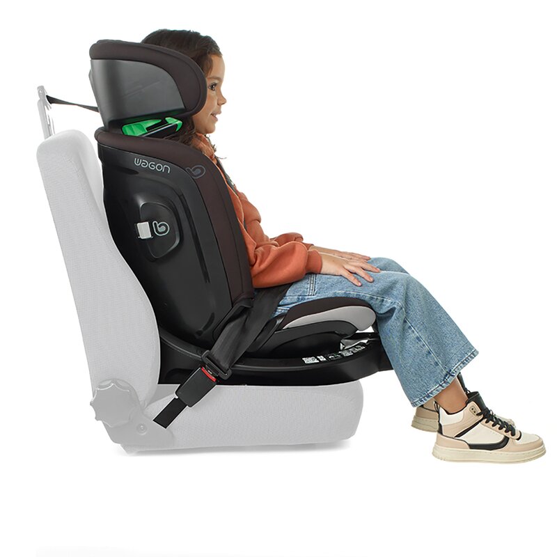 Scaun auto, Be Cool, Wagon I-Size, Rotire 360 grade, 40 - 150 cm, 0 - 36 kg, Cu Isofix si picior stabilizator, Cu protectie laterala de siguranta, Conform cu standardul european de securitate ECE R129, Petrol