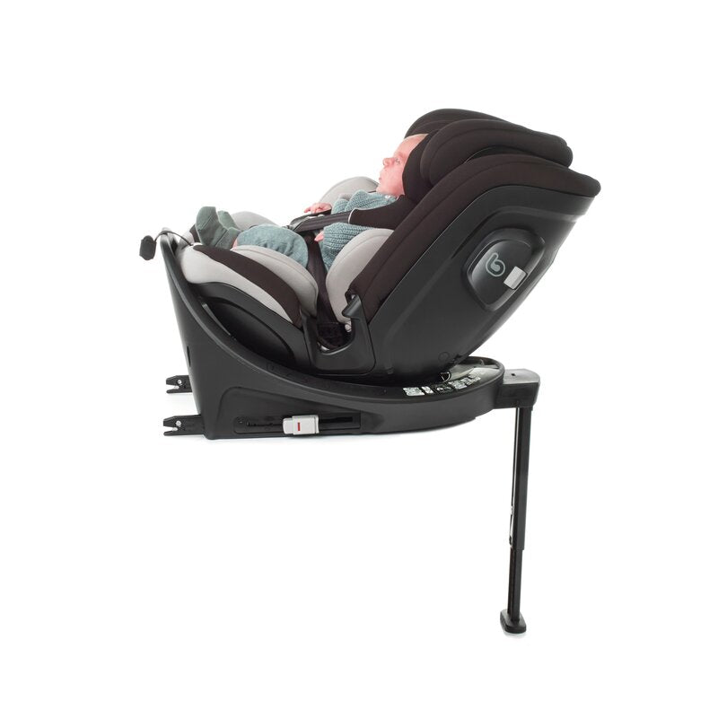 Scaun auto, Be Cool, Wagon I-Size, Rotire 360 grade, 40 - 150 cm, 0 - 36 kg, Cu Isofix si picior stabilizator, Cu protectie laterala de siguranta, Conform cu standardul european de securitate ECE R129, Be Antracita