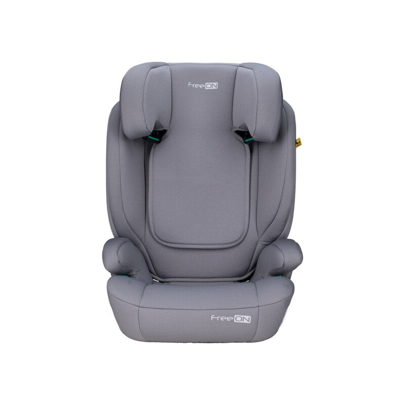 Scaun auto, FreeON, Vega, I-Size, Grupa 2/3, 100-150 cm, 4-12 ani, Cu husa detasabila, Cu cotiere, Cu tetiera reglabila 14 pozitii, Conform cu standardul european de securitate ECE R129, Gri
