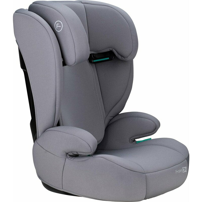 Scaun auto, FreeON, Vega, I-Size, Grupa 2/3, 100-150 cm, 4-12 ani, Cu husa detasabila, Cu cotiere, Cu tetiera reglabila 14 pozitii, Conform cu standardul european de securitate ECE R129, Gri