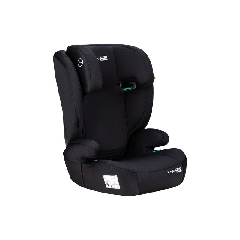 Scaun auto, FreeON, Vega, I-Size, Grupa 2/3, 100-150 cm, 4-12 ani, Cu husa detasabila, Cu cotiere, Cu tetiera reglabila 14 pozitii, Conform cu standardul european de securitate ECE R129, Negru