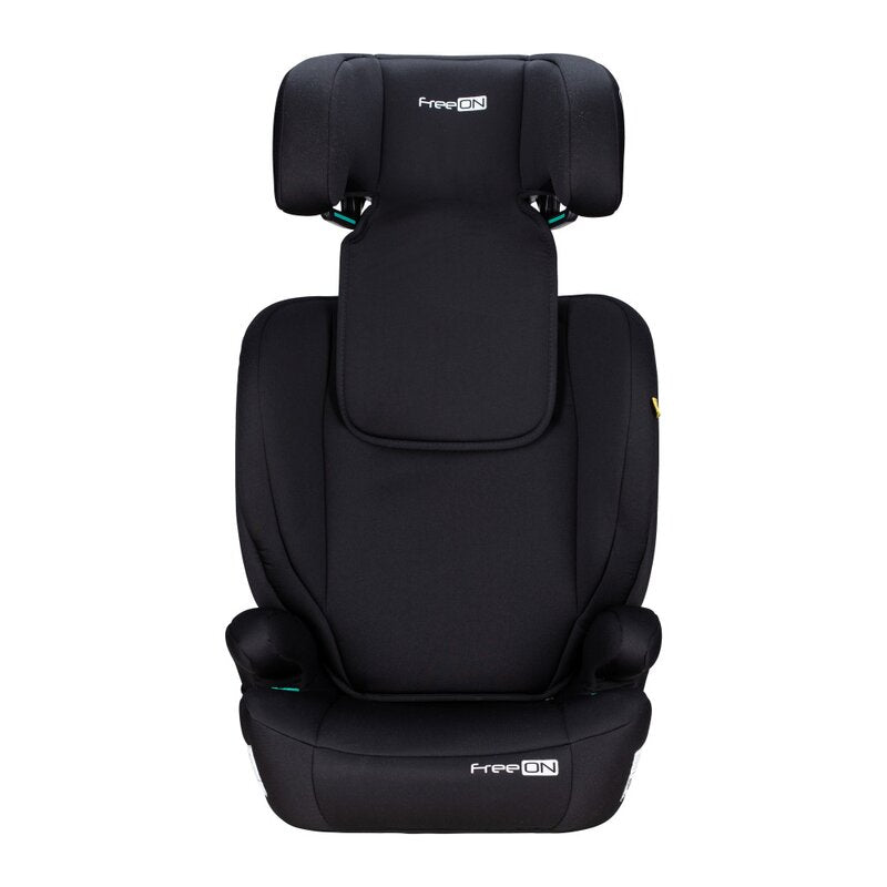 Scaun auto, FreeON, Vega, I-Size, Grupa 2/3, 100-150 cm, 4-12 ani, Cu husa detasabila, Cu cotiere, Cu tetiera reglabila 14 pozitii, Conform cu standardul european de securitate ECE R129, Negru