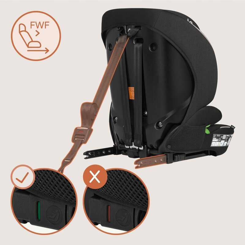 Scaun auto i-Size, Lionelo, Billy , 76 - 150 cm, 1/2/3, Isofix + top tether, Tetiera reglabila in 10 pozitii, Insertie ergonomica, Tapiterie lavabila, Testat la impact, Baza lata, Conform cu R129, Bej