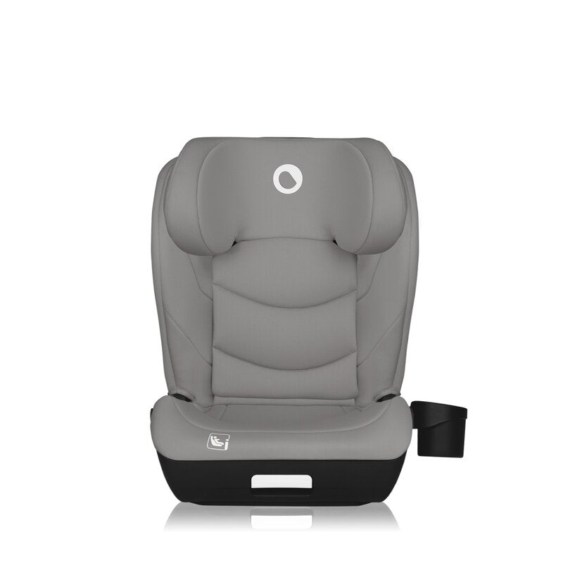 Scaun auto i-Size, Lionelo, Neal, Spatar reglabil in 4 pozitii, Tetiera in 10 pozitii, Suport sticla inclus, 15-36 Kg, 100-150 cm, Cu Isofix, Conform ECE R129, Gri