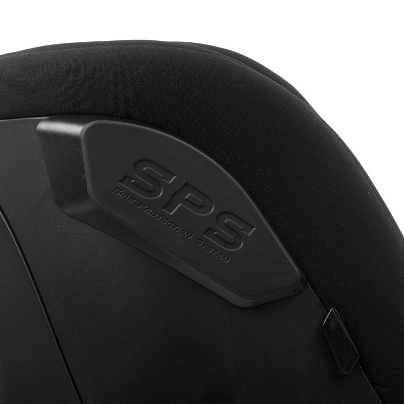 Scaun auto, Jane, Iflow I-Size, Rotire 360 grade, 40 - 105 cm, Cu Isofix si picior stabilizator, Protectie superioara in caz de impact lateral - SPS, Conform cu standardul european de securitate ECE R129, Matt Black