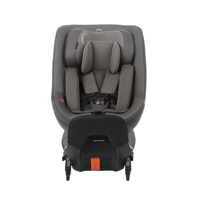 Scaun auto, Jane, Iflow I-Size, Rotire 360 grade, 40 - 105 cm, Cu Isofix si picior stabilizator, Protectie superioara in caz de impact lateral - SPS, Conform cu standardul european de securitate ECE R129, Matt Gray