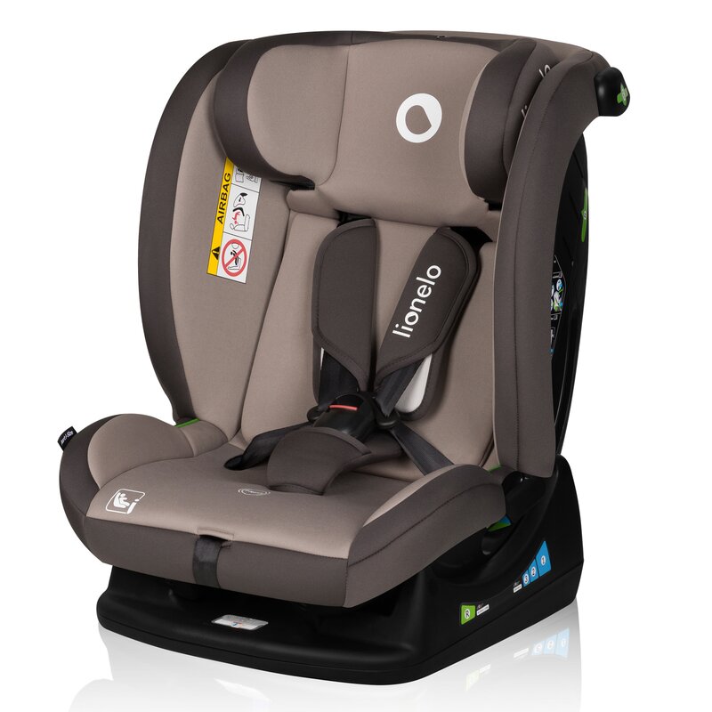 Scaun auto, Lionelo, Aart i-Size, Cu spatar inclinabil in 4 pozitii, Cu tetiera reglabila in 13 pozitii, 0-36 Kg, 40-150 cm, Cu centura siguranta in 3 puncte, Conform cu ECE R129/03, Bej