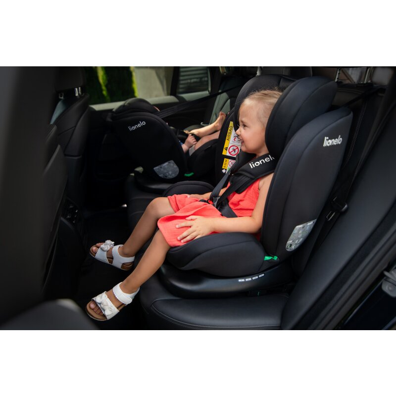 Scaun auto, Lionelo, Bastiaan i-Size, 4 in 1, Protectie laterala, Cu spatar inclinabil in 4 pozitii, Cu tetiera reglabila in 7 pozitii, Rotire 360 grade, Top Tether, 0-36 Kg, 40-150 cm, Cu Isofix, Conform cu ECE R129/03, Albastru Indigo