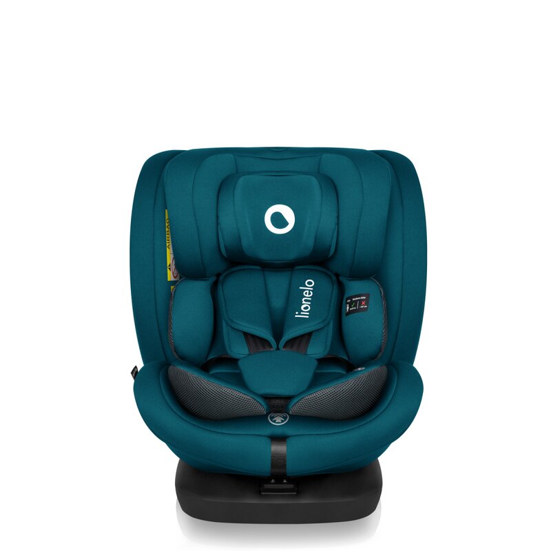 Scaun auto, Lionelo, Bastiaan i-Size, 4 in 1, Protectie laterala, Cu spatar inclinabil in 4 pozitii, Cu tetiera reglabila in 7 pozitii, Rotire 360 grade, Top Tether, 0-36 Kg, 40-150 cm, Cu Isofix, Conform cu ECE R129/03, Albastru Indigo