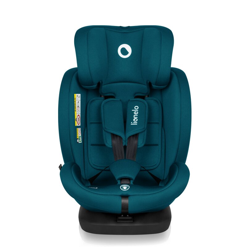 Scaun auto, Lionelo, Bastiaan i-Size, 4 in 1, Protectie laterala, Cu spatar inclinabil in 4 pozitii, Cu tetiera reglabila in 7 pozitii, Rotire 360 grade, Top Tether, 0-36 Kg, 40-150 cm, Cu Isofix, Conform cu ECE R129/03, Albastru Indigo