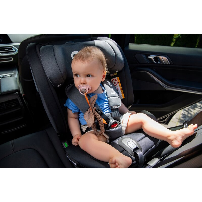 Scaun auto, Lionelo, Bastiaan RWF i-Size, Pozitie de somn, Protectie laterala, Rotire 360 grade, 0-36 Kg, Cu Isofix si Centura Top Tether, Conform cu standardul european de securitate ECE R129, Rosu