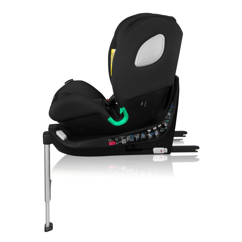Scaun auto, Lionelo, Braam Air, i-Size, 0-36 Kg, 40-150 cm, Cu isofix si picior de fixare, Protectie laterala, Rotire 360 grade, Ajustare spatar in 5 pozitii, Tetiera reglabila in 14 trepte, Tehnologie de ventilatie Air Flow, Conform cu R129, Gri