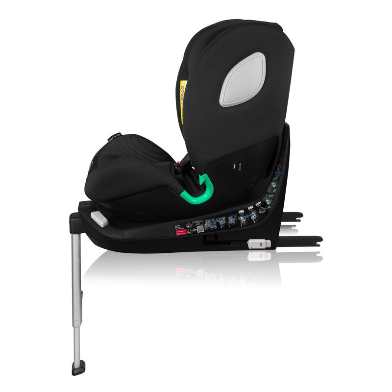 Scaun auto, Lionelo, Braam Air, i-Size, 0-36 Kg, 40-150 cm, Cu isofix si picior de fixare, Protectie laterala, Rotire 360 grade, Ajustare spatar in 5 pozitii, Tetiera reglabila in 14 trepte, Tehnologie de ventilatie Air Flow, Conform cu R129, Gri