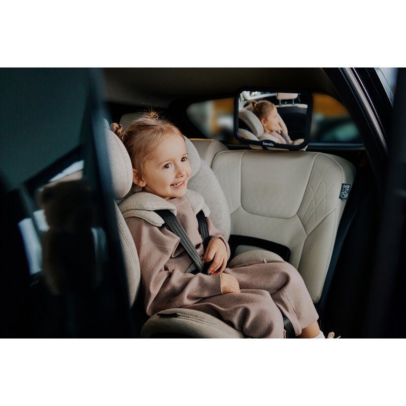 Scaun auto, Lionelo, Harmony i-Size, Rotire 360 grade, Protectie laterala, Cu spatar reglabil in 5 pozitii, Cu tetiera reglabila in 12 pozitii, 0-36 Kg, 40-150 cm, Cu Isofix, Husa din bambus, Conform cu ECE R129, Gri deschis