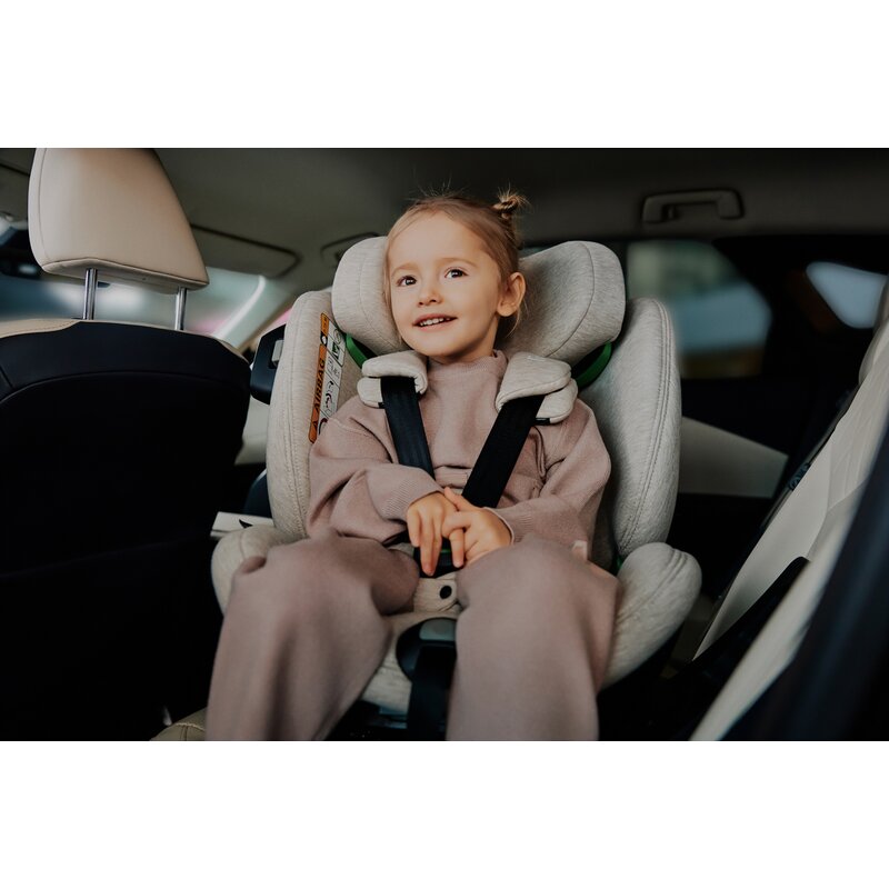 Scaun auto, Lionelo, Harmony i-Size, Rotire 360 grade, Protectie laterala, Cu spatar reglabil in 5 pozitii, Cu tetiera reglabila in 12 pozitii, 0-36 Kg, 40-150 cm, Cu Isofix, Husa din bambus, Conform cu ECE R129, Negru