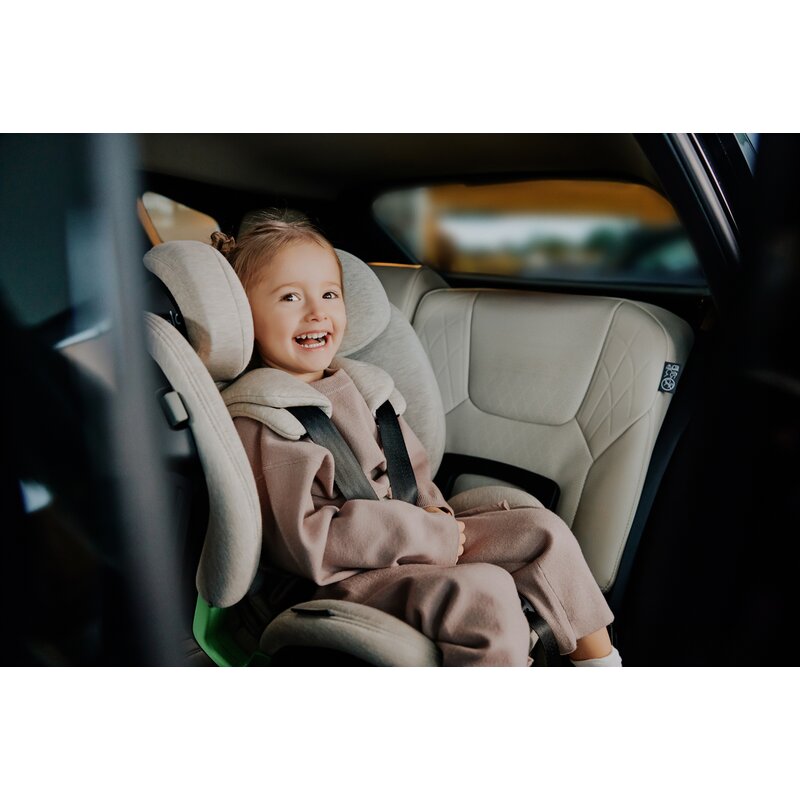Scaun auto, Lionelo, Harmony i-Size, Rotire 360 grade, Protectie laterala, Cu spatar reglabil in 5 pozitii, Cu tetiera reglabila in 12 pozitii, 0-36 Kg, 40-150 cm, Cu Isofix, Husa din bambus, Conform cu ECE R129, Negru