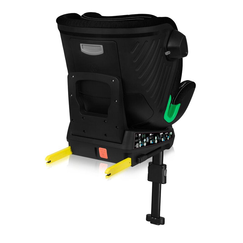 Scaun auto, Lionelo, Harmony i-Size, Rotire 360 grade, Protectie laterala, Cu spatar reglabil in 5 pozitii, Cu tetiera reglabila in 12 pozitii, 0-36 Kg, 40-150 cm, Cu Isofix, Husa din bambus, Conform cu ECE R129, Negru