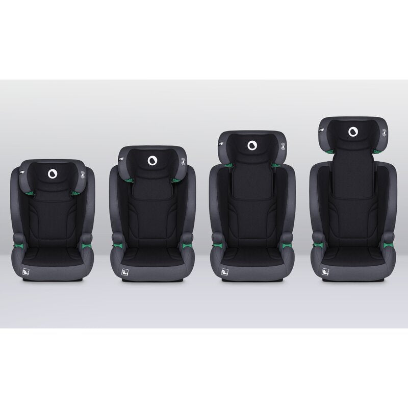 Scaun auto, Lionelo, i-Size Igo, 100- 150 cm, Cu isofix, Protectie laterala, Ajustare spatar in 2 pozitii, Tetiera Tri-Guard reglabila in 11 pozitii, Conform cu standardul european de securitate R129, Gri