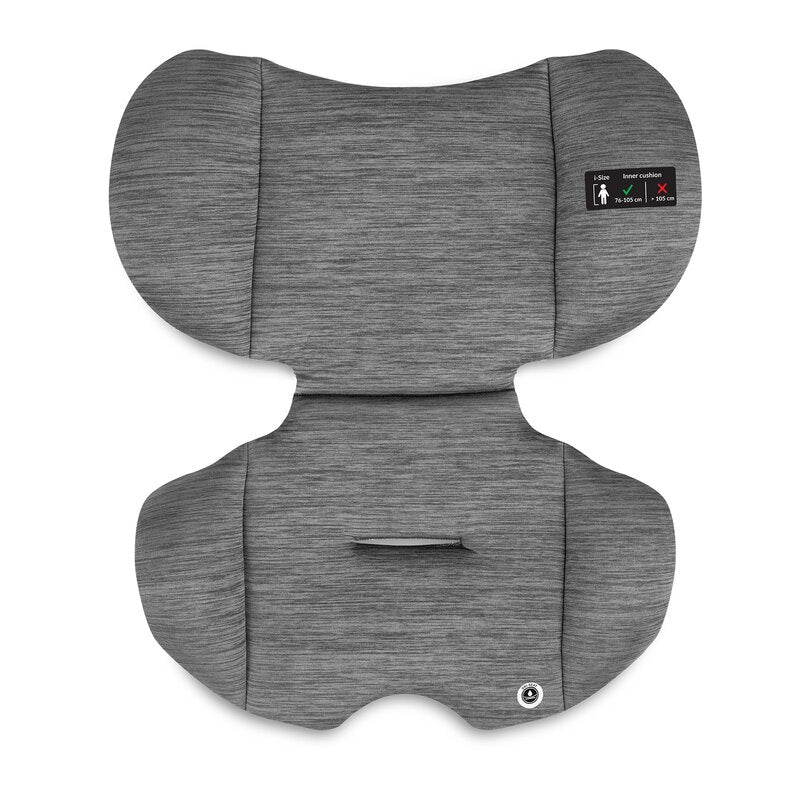 Scaun auto, Lionelo, Levi i-Size, Universal, Instalare FWF, Cu tetiera reglabila in 10 pozitii, Cu spatar detasabil, 76-150 cm, Conform cu R129, Gri