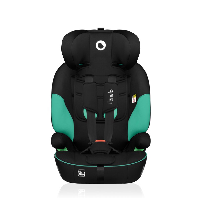 Scaun auto, Lionelo, Levi i-Size, Universal, Instalare FWF, Cu tetiera reglabila in 10 pozitii, Cu spatar detasabil, 76-150 cm, Conform cu R129, Verde