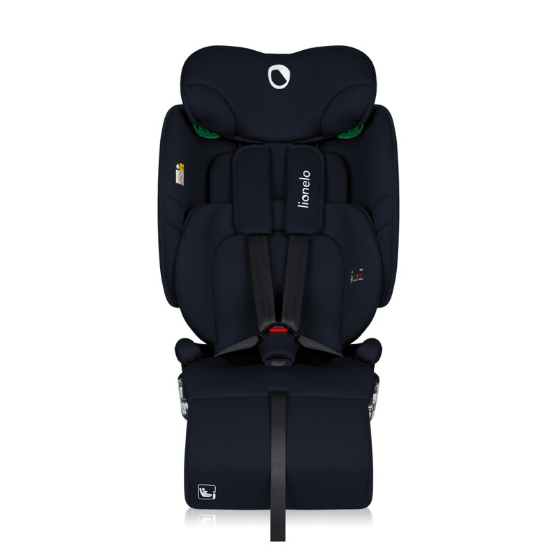 Scaun auto pliabil, Lionelo, Nelly, i-Size, 76- 150 cm, Tetiera reglabila in 15 pozitii, Spatar reglabil in 4 pozitii, Sisteme de fixare Isofix si Top Tether, Sezut lat si confortabil, Conform cu ECE R129, Albastru