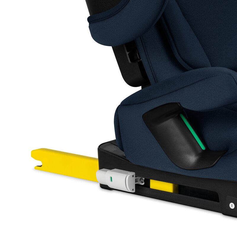 Scaun auto pliabil, Lionelo, Orin, i-Size, 100-150 cm, Tetiera reglabila in 14 pozitii, Spatar in 4 pozitii, Isofix+Top Tether, Sezut ergonomic, Husa transport, Suport sticla, Albastru