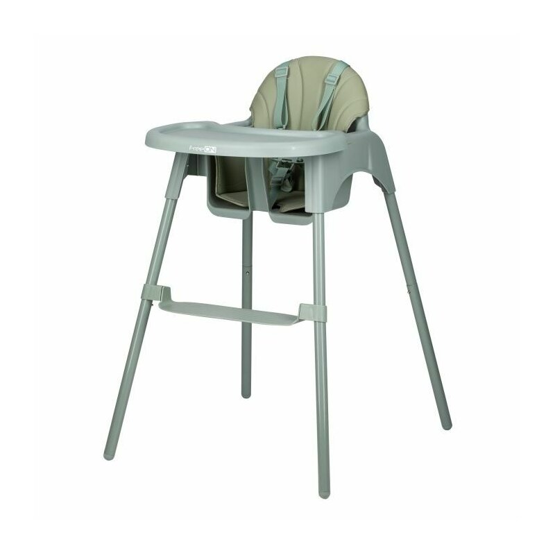 Scaun de masa fix, FreeON, Lars, Cu pernuta moale, Green