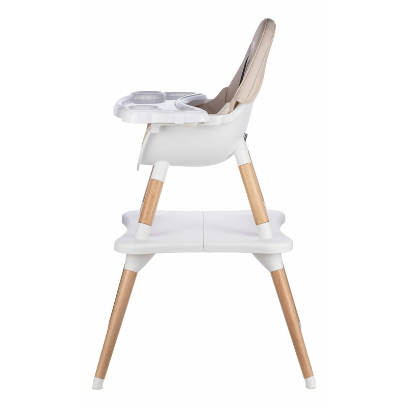 Scaun de masa, FreeON, Eos, 3 in 1, Multifunctional, Cu tavita reglabila si detasabila, Conform cu standardul european de securitate EN 14988:2017+A1:2020, Beige